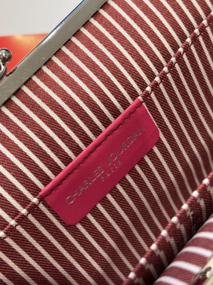 新品　シャルルジョルダン　がま口　財布　キャンディ　ピング