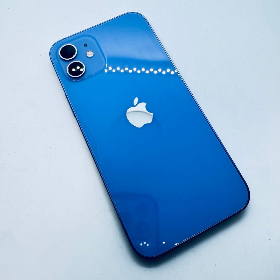 【バッテリー交換済】 iPhone 12 64GB 本体 背面割れ特価！