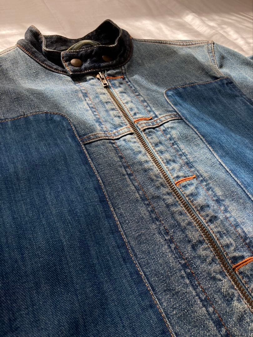 マルジェラ10 デニムライダース アーティザナル 12/aw