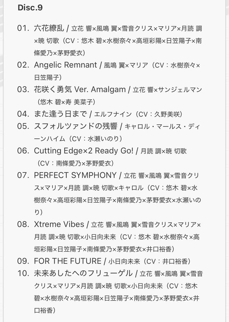 戦姫絶唱シンフォギア キャラクターソングコンプリートBOX