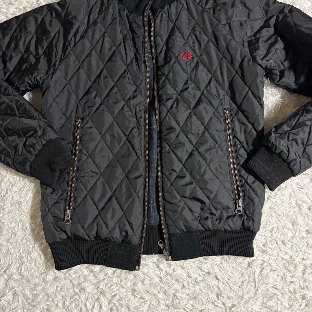 1622　フレッドペリー　リバーシブル　キルティングジャケット　ブラックウォッチ