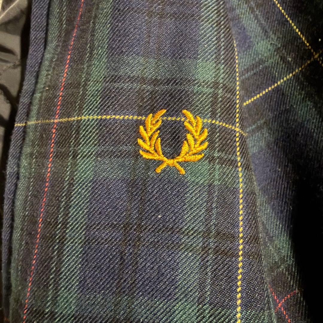 1622　フレッドペリー　リバーシブル　キルティングジャケット　ブラックウォッチ