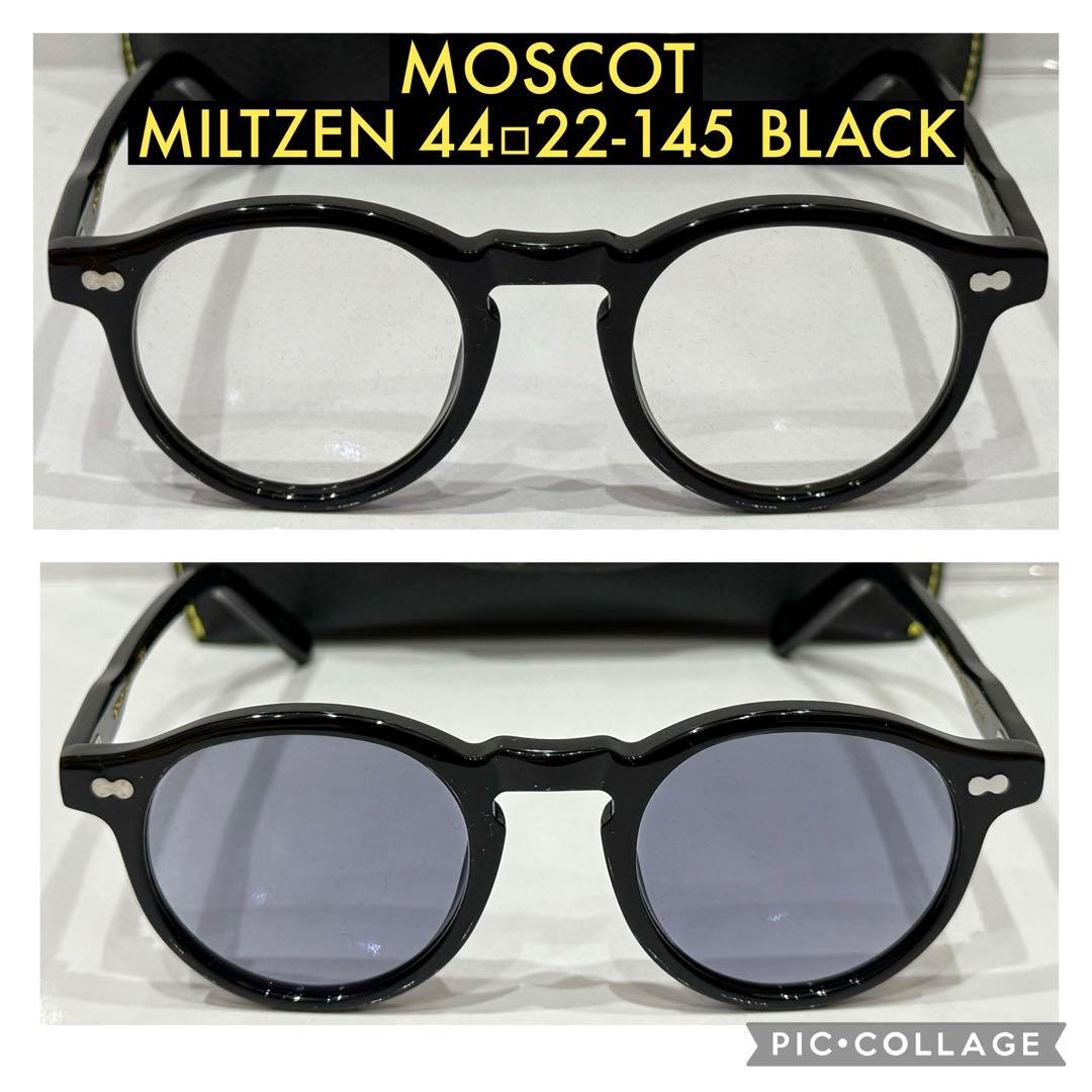 【極美品】正規品 モスコット ミルゼン 44 ブラック 新品調光グレーレンズ