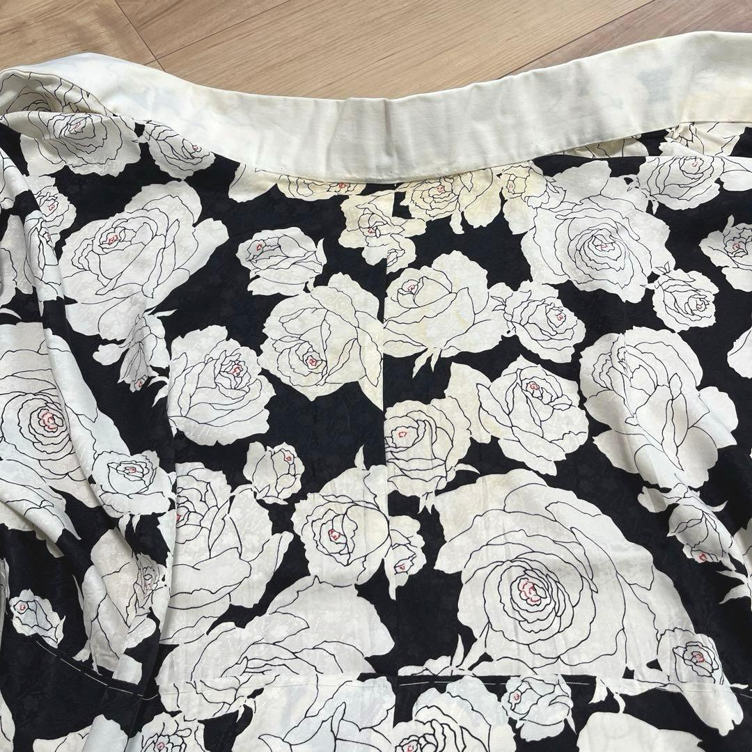 おしゃれな薔薇柄長襦袢