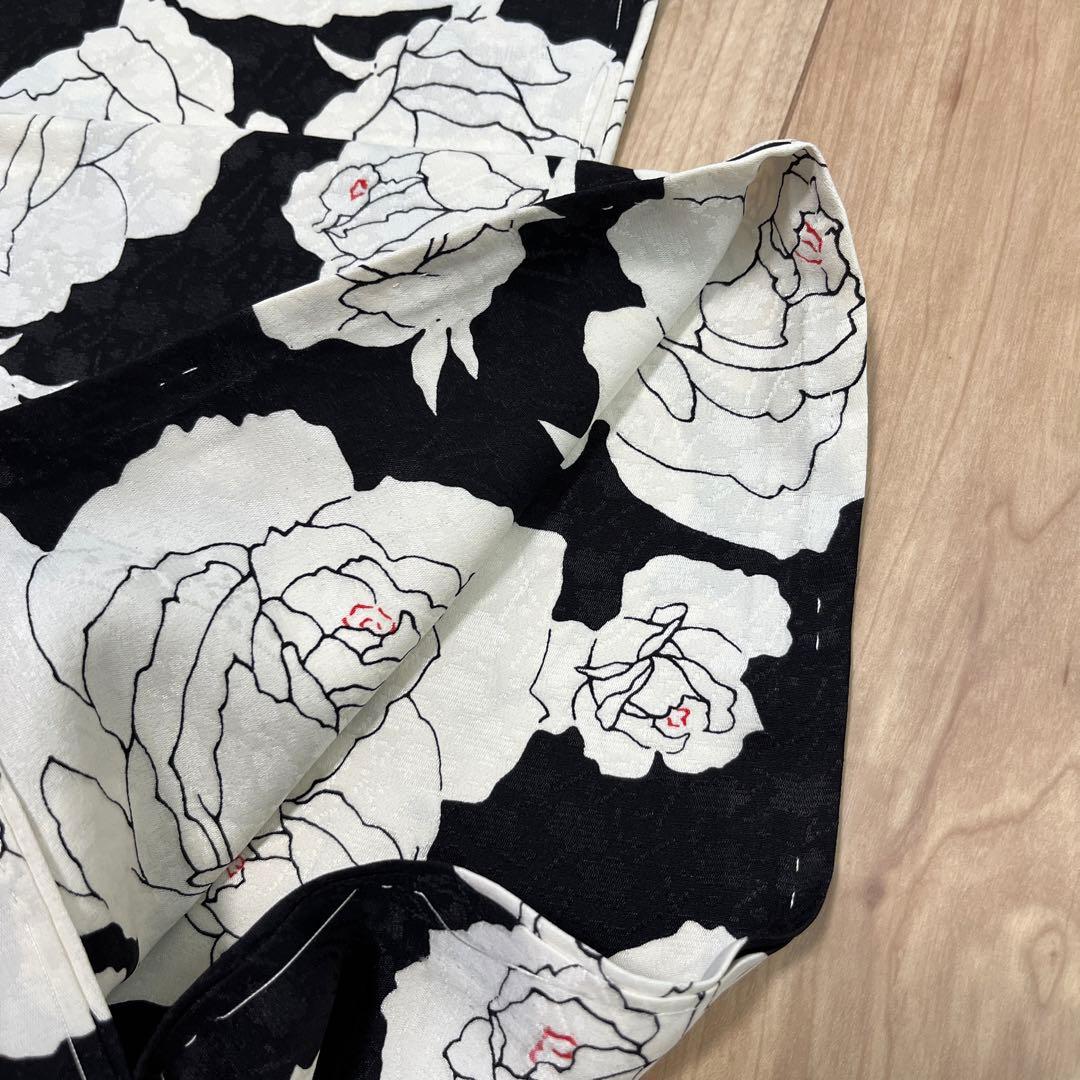 おしゃれな薔薇柄長襦袢
