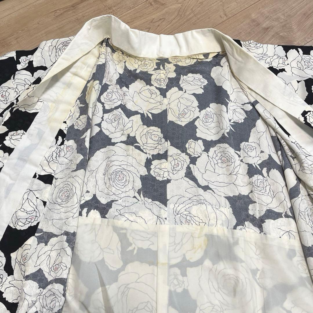 おしゃれな薔薇柄長襦袢