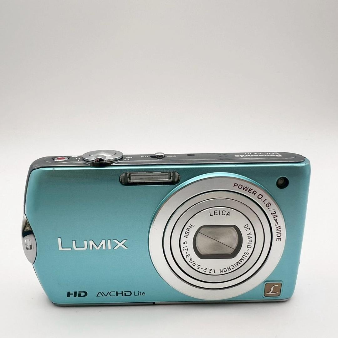 【完動品】Panasonic LUMIX DMC-FX70 コンデジ ブルー