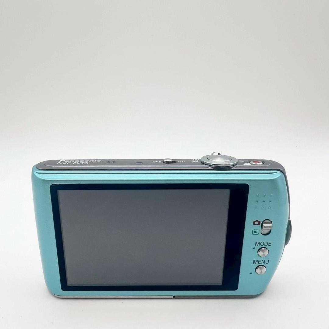 【完動品】Panasonic LUMIX DMC-FX70 コンデジ ブルー