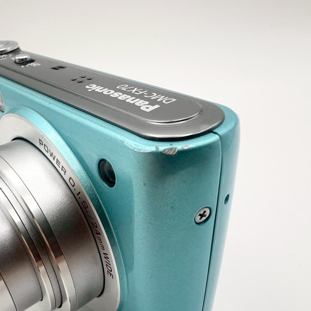 【完動品】Panasonic LUMIX DMC-FX70 コンデジ ブルー