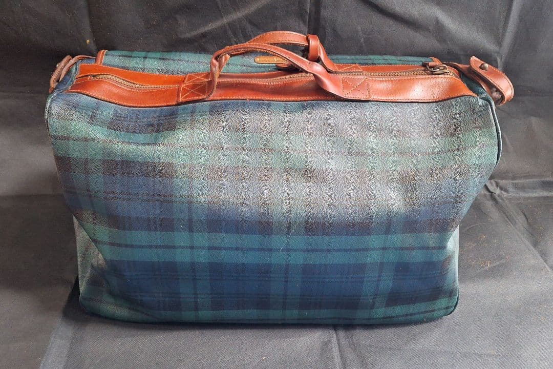 『15日迄』ポロラルフローレン　ボストンバッグ　2WAY ブラックウォッチ 美品