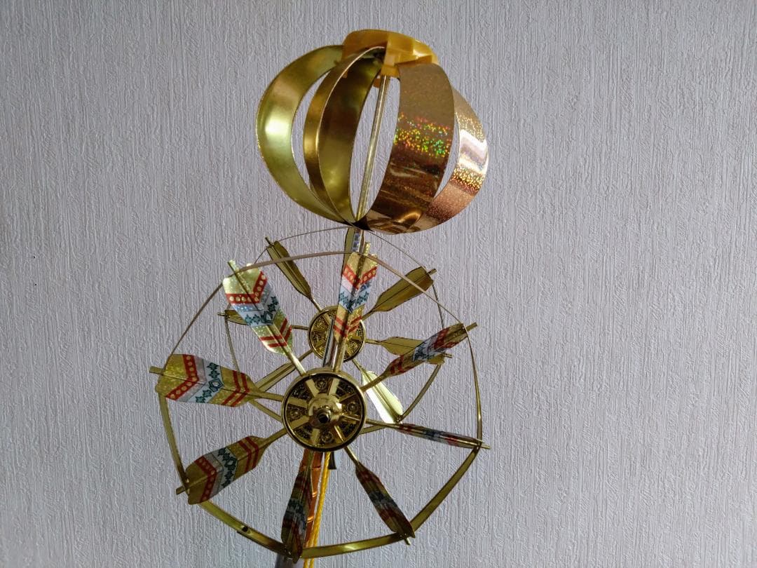 鯉のぼり　1.5ｍスタンドセット　展示品　新品紫鯉のぼり付き