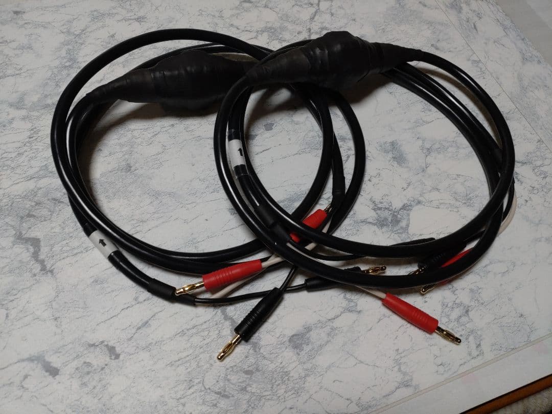 【最新作】420段式カタパルト搭載　スピーカーケーブル 1.8mペア