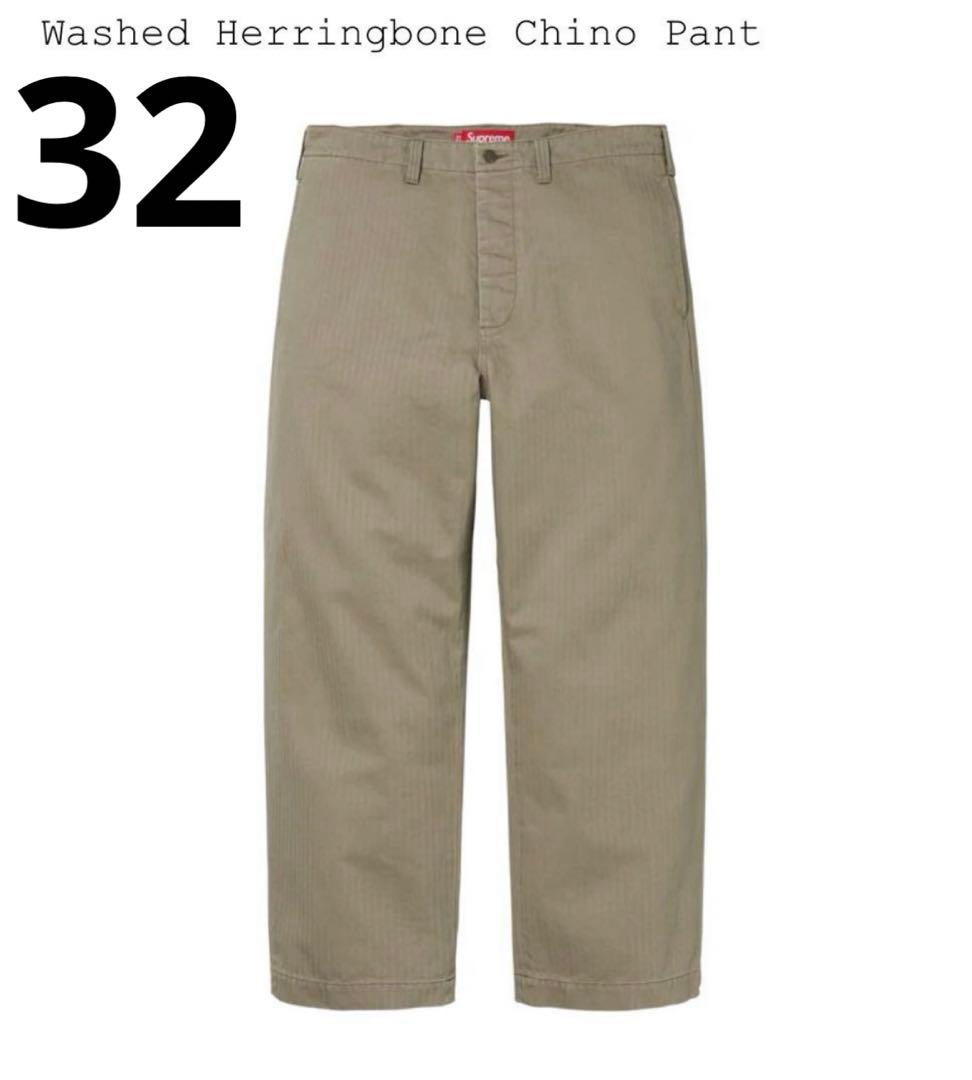 パンツ Supreme Washed Herringbone Chino Pant 32