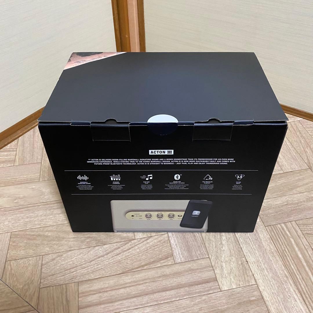 【新品未開封】Marshall Acton III ワイヤレススピーカー白本体