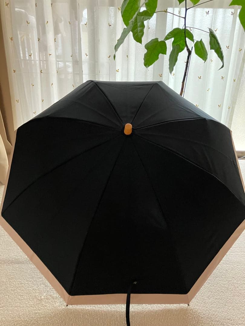 （美品）サンバリア100２段折 ブラック&ピンク