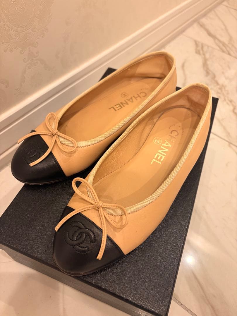 ※ドォロワーCHANEL バレエシューズ ベージュ/