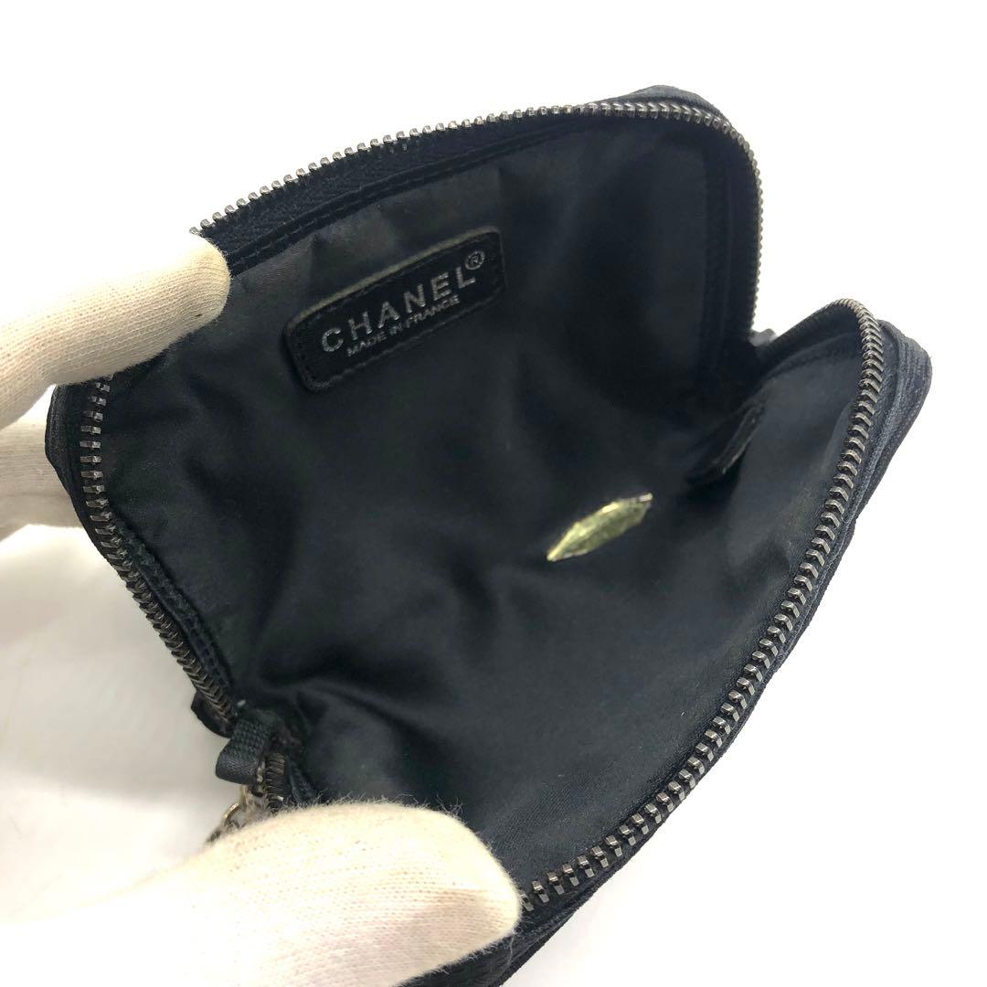 【美品】CHANEL ケース ポーチ ニュートラベル ココマーク ブラック