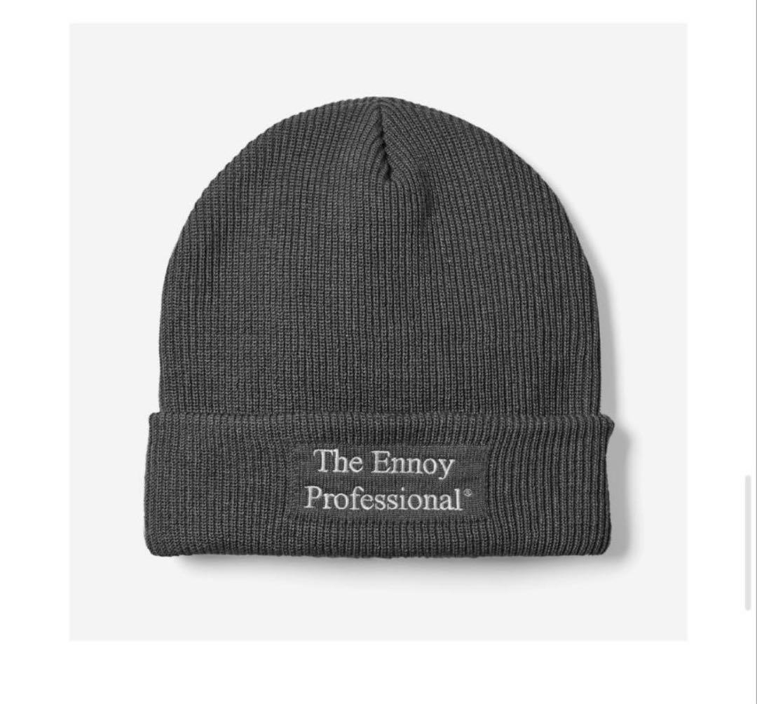 帽子 PROFESSIONAL KNIT CAP (GRAY) ENNOY