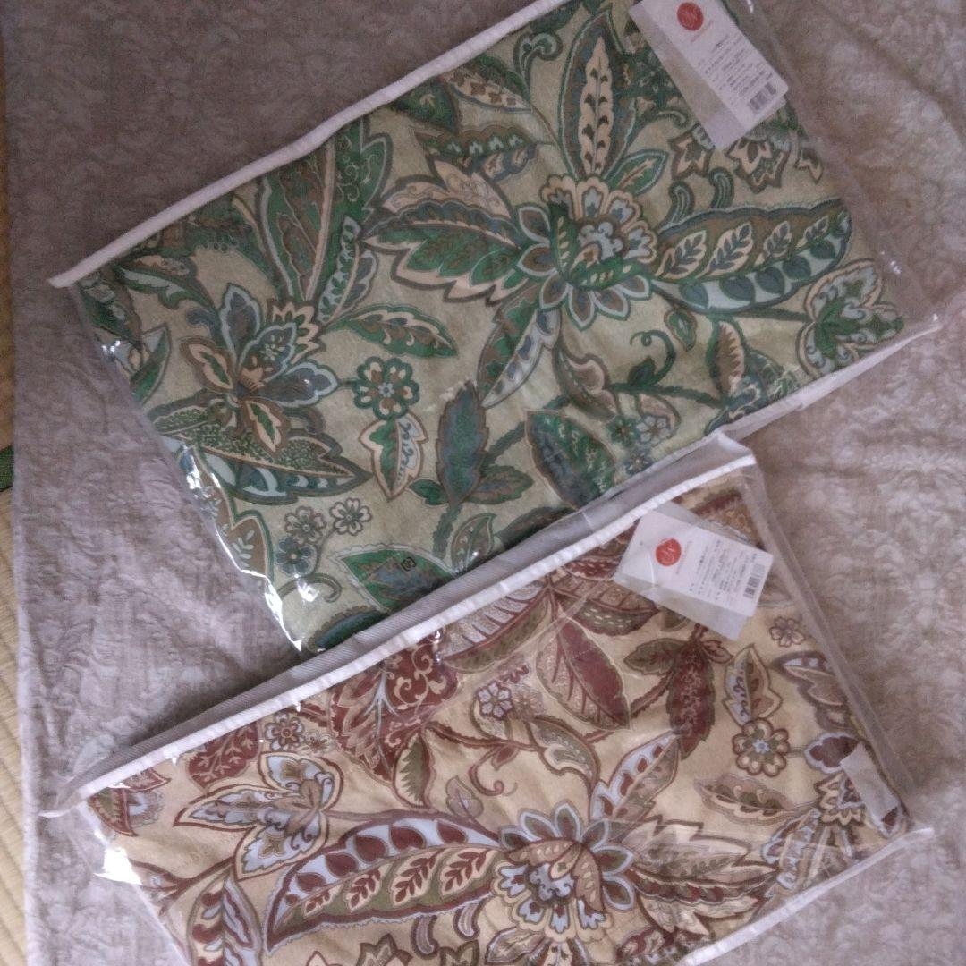 昭和西川　シルク敷きパッド　絹　　オリエンタルペーズリー　2枚