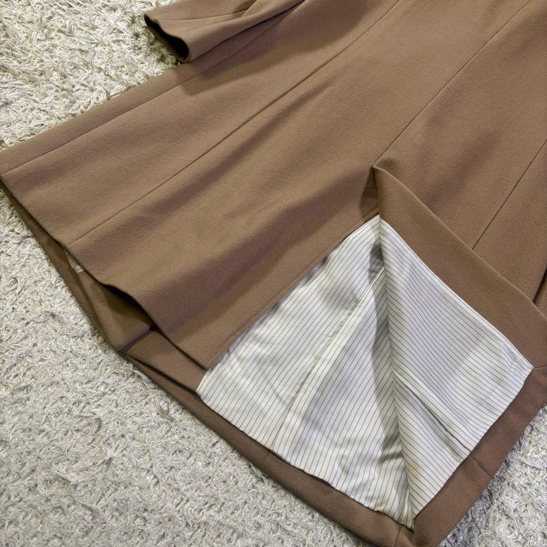 23区　イタリア製　高級生地　ロロピアーナ　ショールカラー　ウール　コート　40