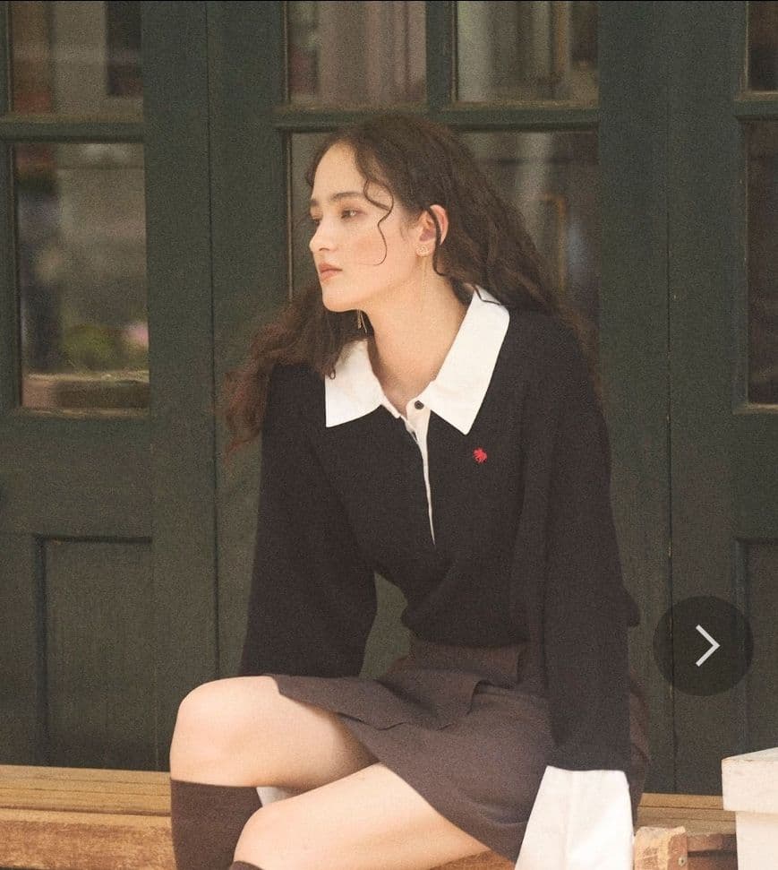 【POLO BCSコラボ】シャツカラーカフスニットプルオーバー