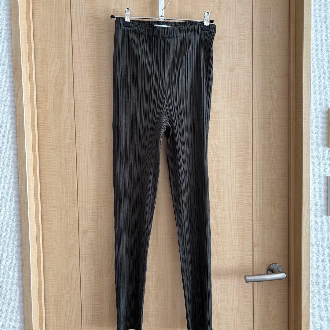 PLATS PLEATS プリーツパンツ サイズ3 オリーブグリーン