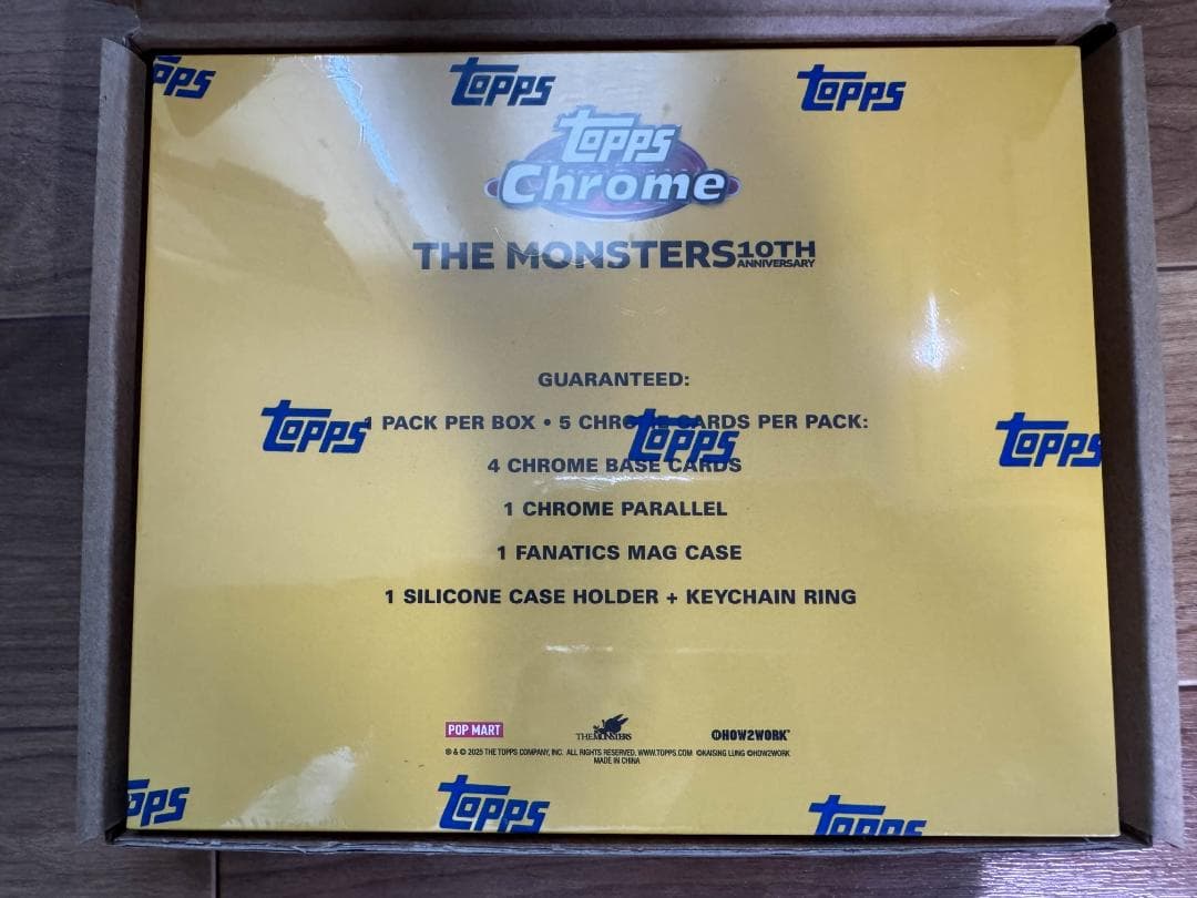 新品未開封 ToppsChrome Labubu 10周年記念ボックス ラブブ