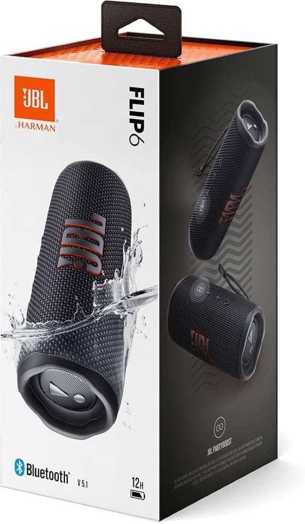 【新品未開封】JBL FLIP6 ワイヤレススピーカー ブラック