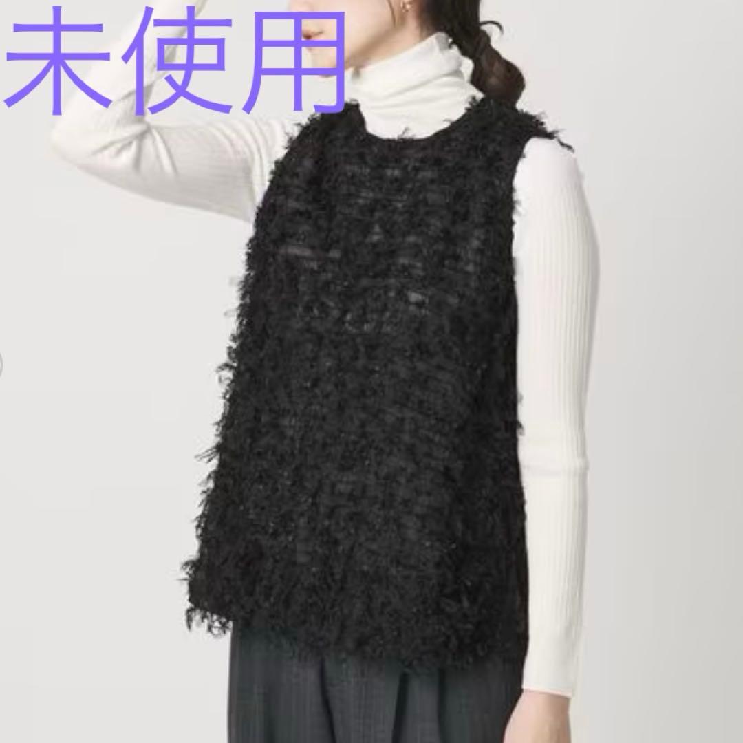 ユナイテッドアローズ ☆ ブラックファーベスト ノースリーブ