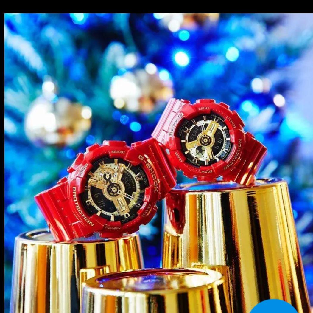 G-SHOCK ペアウォッチ 紅RED 金 希少 稼働品