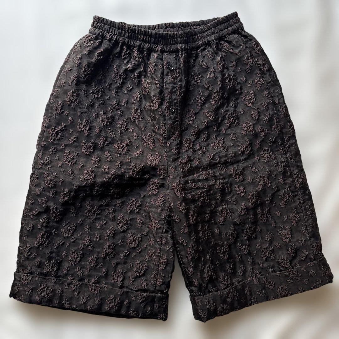 Cecilie Bahnsen 黒　茶　刺繍　ハーフパンツ　セシリーバンセン