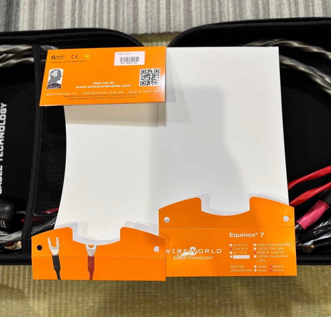ワイヤーワールド スピーカーケーブルEquinox 7バイワイヤー