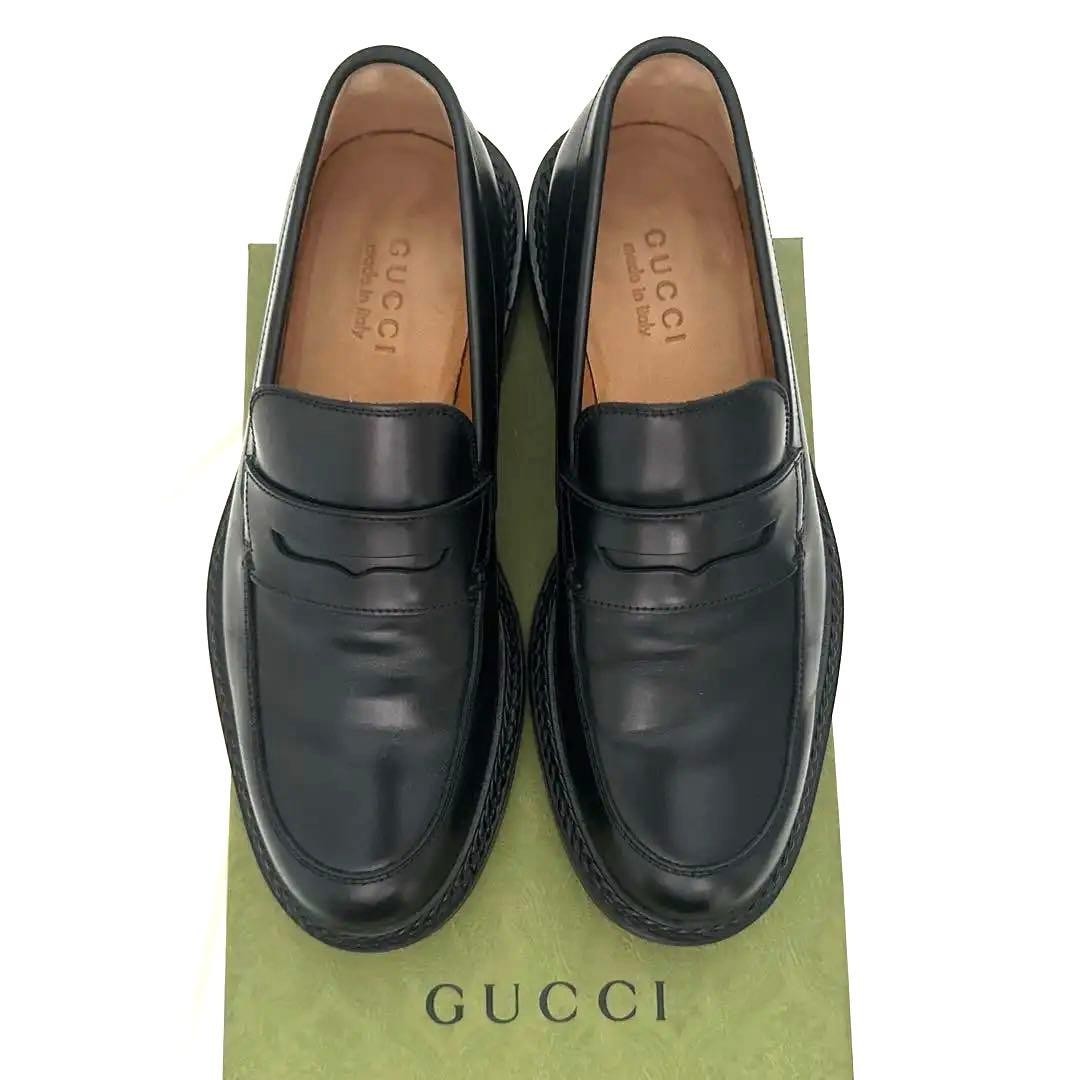 GUCCI グッチ　ローファー　ブラック　25cm