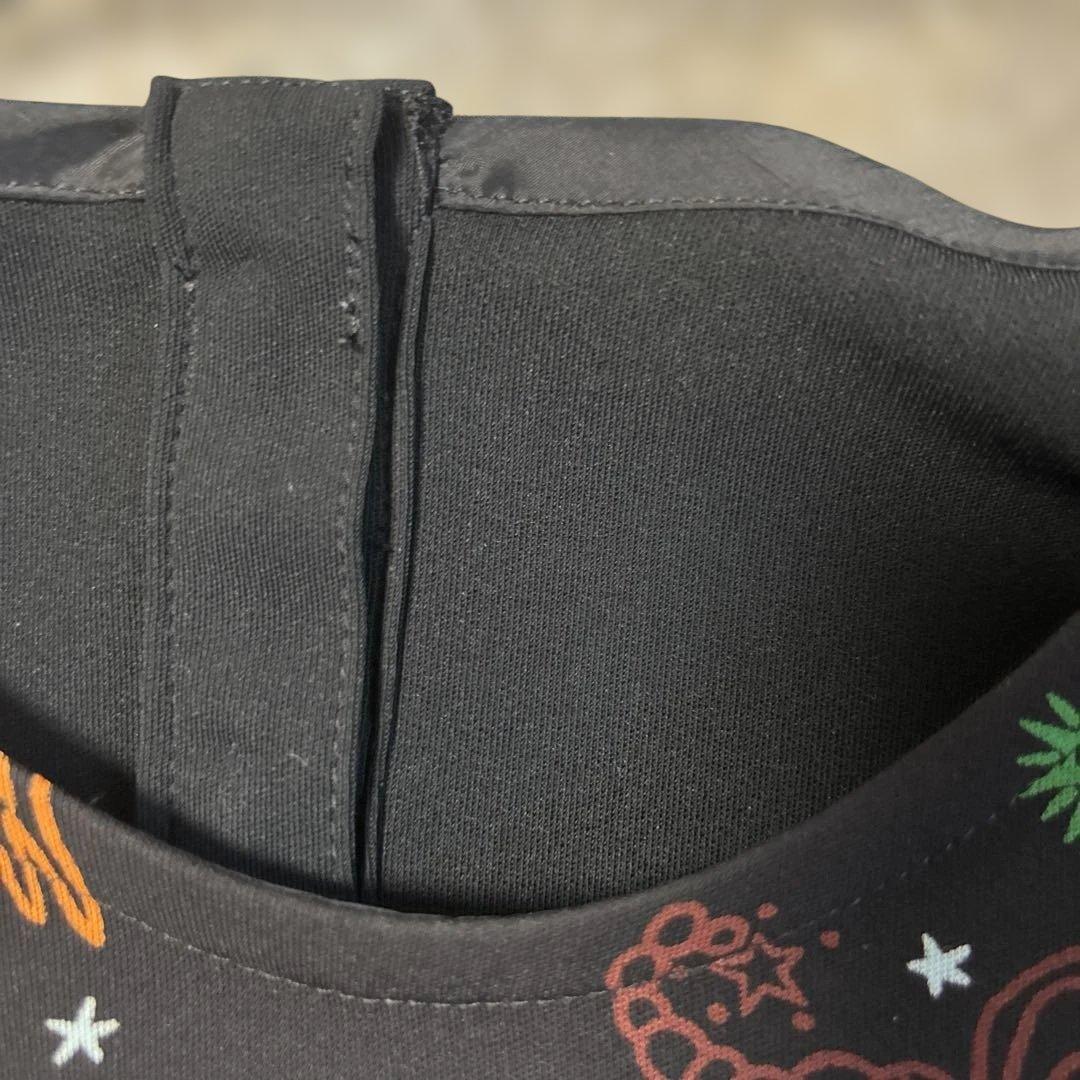 あ*い様 トクコ　星座キャラクター柄 長袖チュニック 黒　TOKUKO