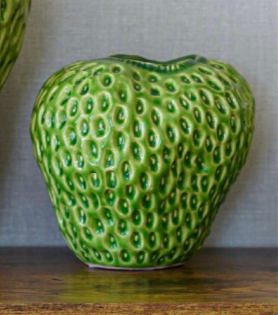 限定値下げ中‼️DESPOTSデスポッツストロベリー花瓶グリーンLフラワーベース