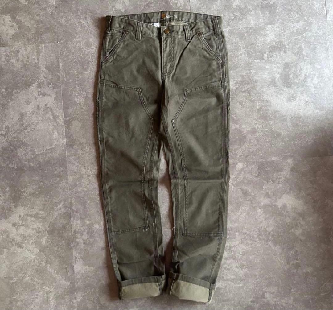 カーハートダブルニー ペインターパンツ オリーブ