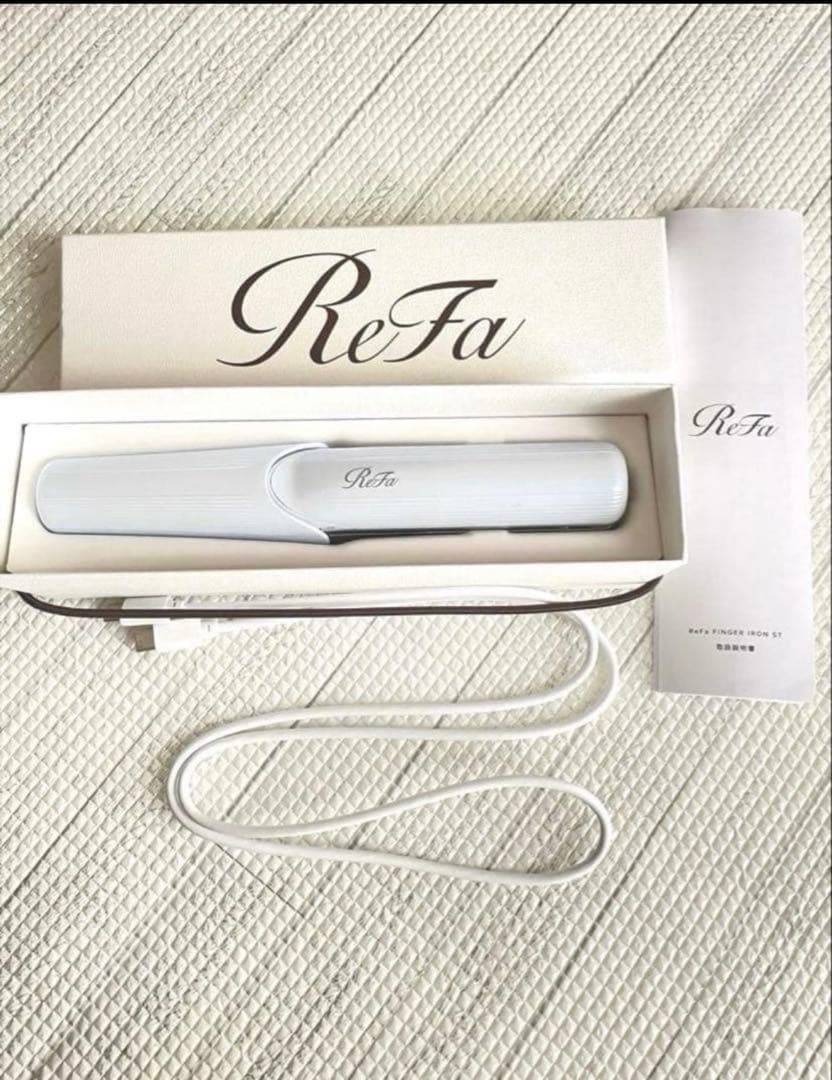 【美品】ReFa リファ ヘアアイロン ホワイト 箱付き