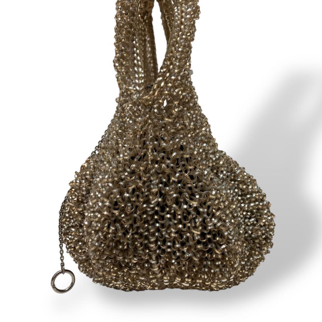 【美品】アンテプリマ　ワイヤーバッグ　ゴールド　手提げ　肩掛け　ラグジュアリー