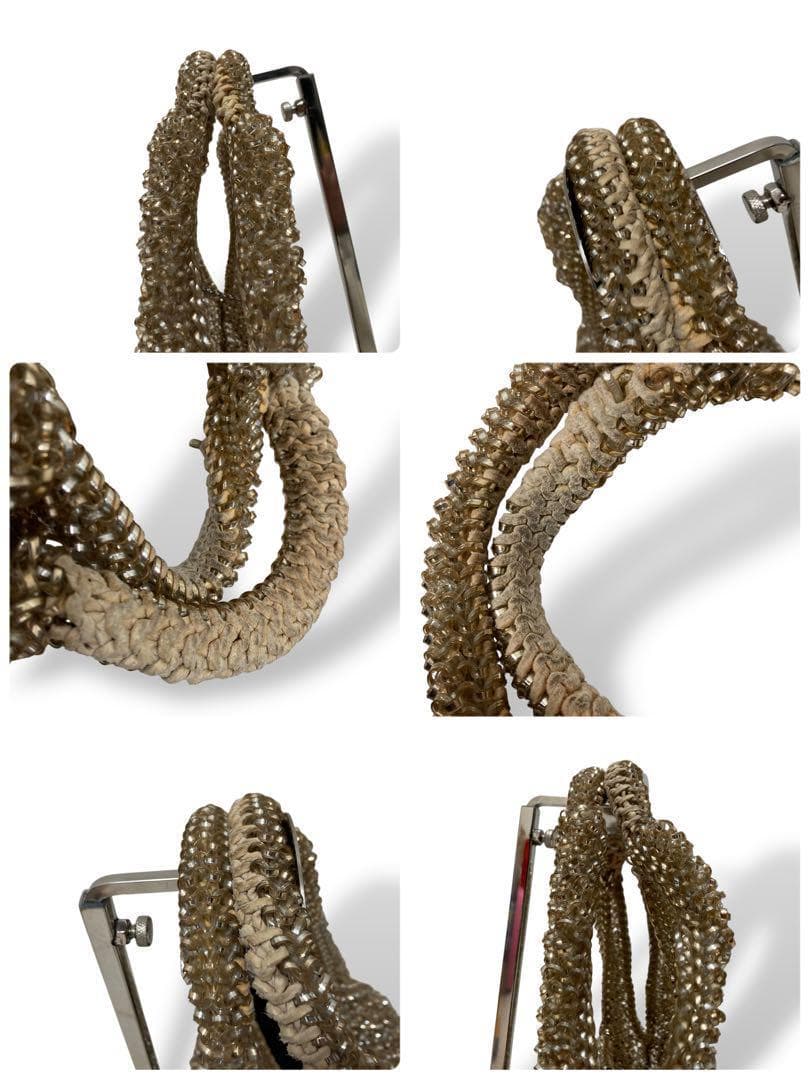 【美品】アンテプリマ　ワイヤーバッグ　ゴールド　手提げ　肩掛け　ラグジュアリー