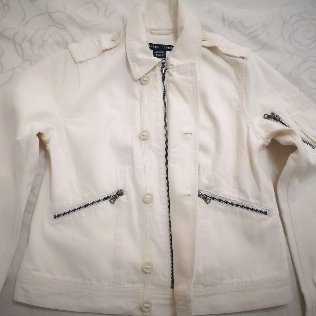 Ralph Lauren ホワイトデニム トレンチジャケット １２号 超激レア品
