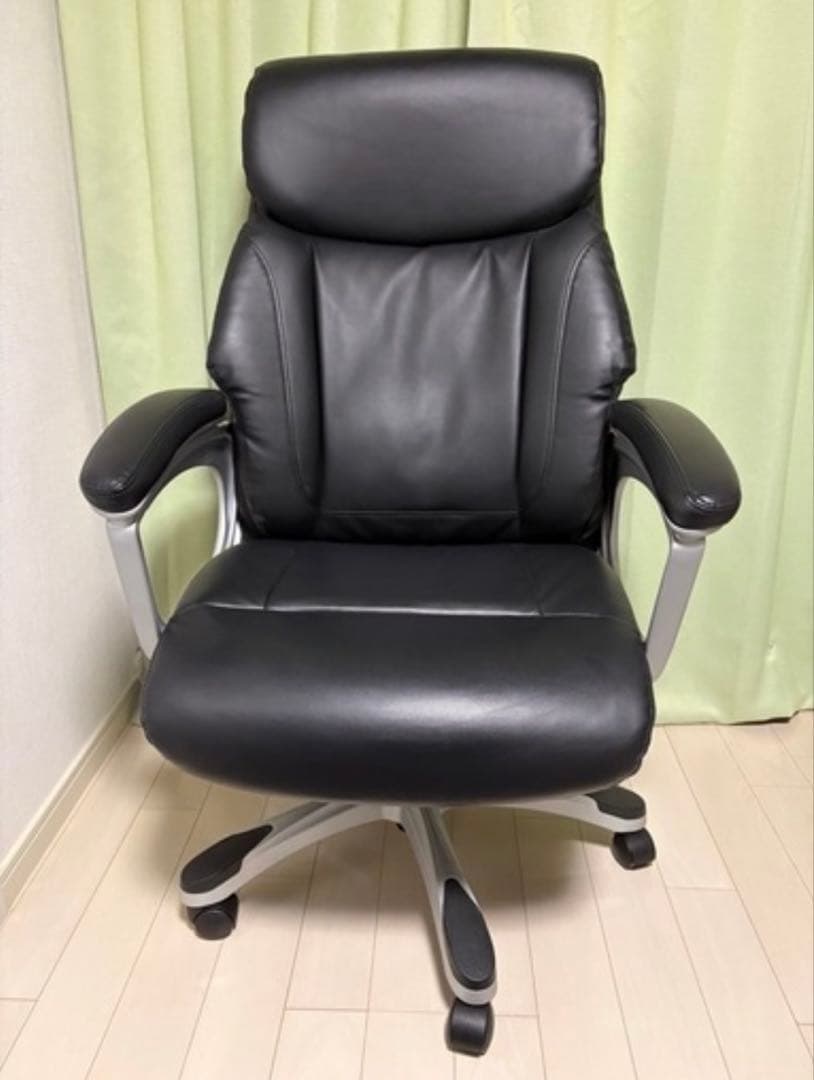 ブラックオフィスチェア 高背もたれ 引き取り限定