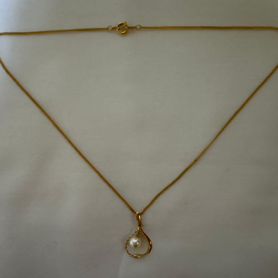 アコヤ本真珠k18ペンダント