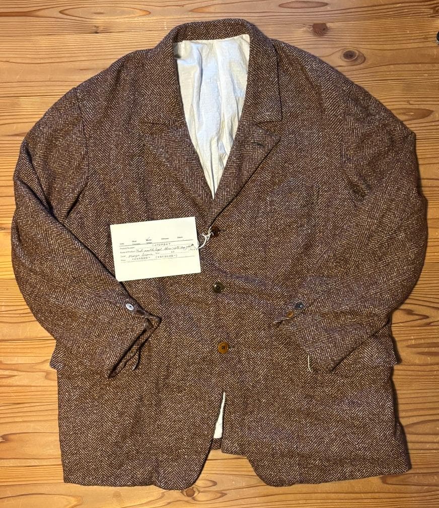 【新品】ザ クルーキットテーラー ジャケット 46 オレンジブラウン