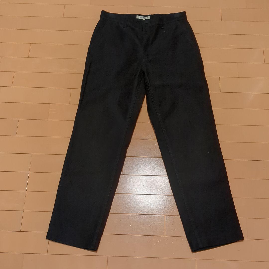 FOB FACTORY モールスキントラウザーズパンツ サイズ3　ブラック