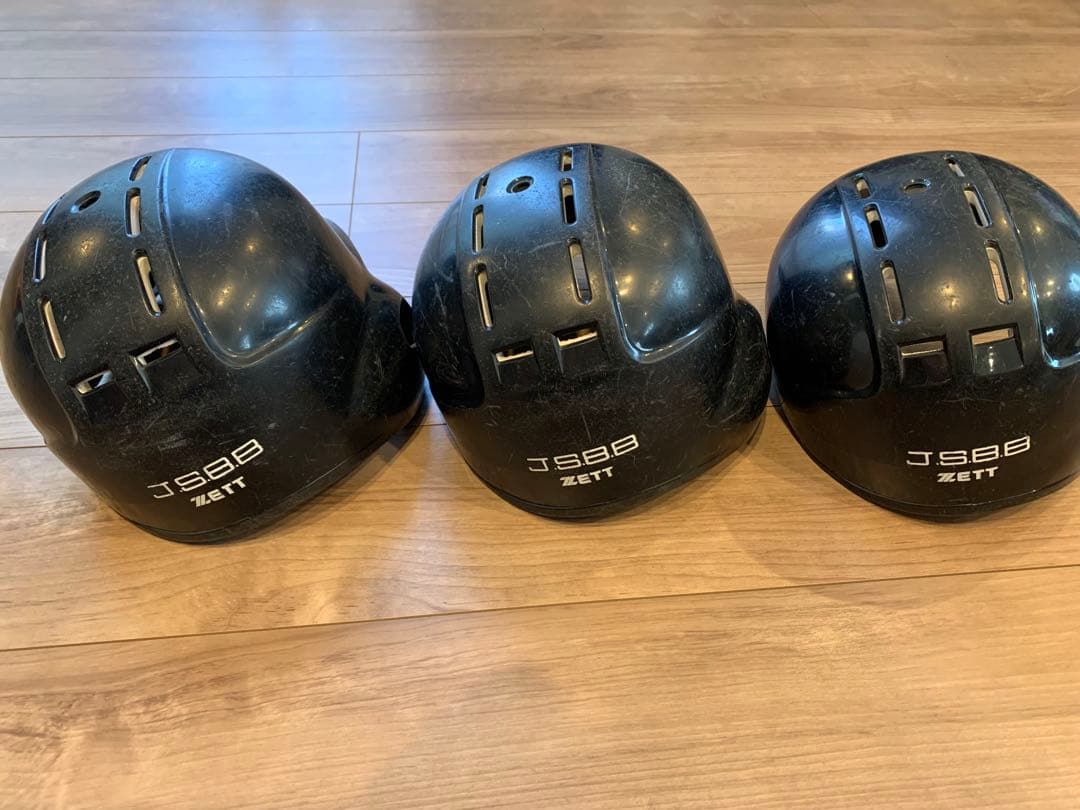 ZETT 軟式ヘルメット 7個セット 黒