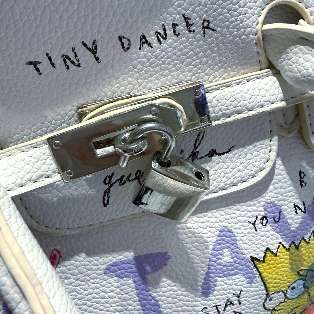 【タグ付き未使用品】 ゲルニカ ペイントハンドバッグ ホワイト シンプソンズ