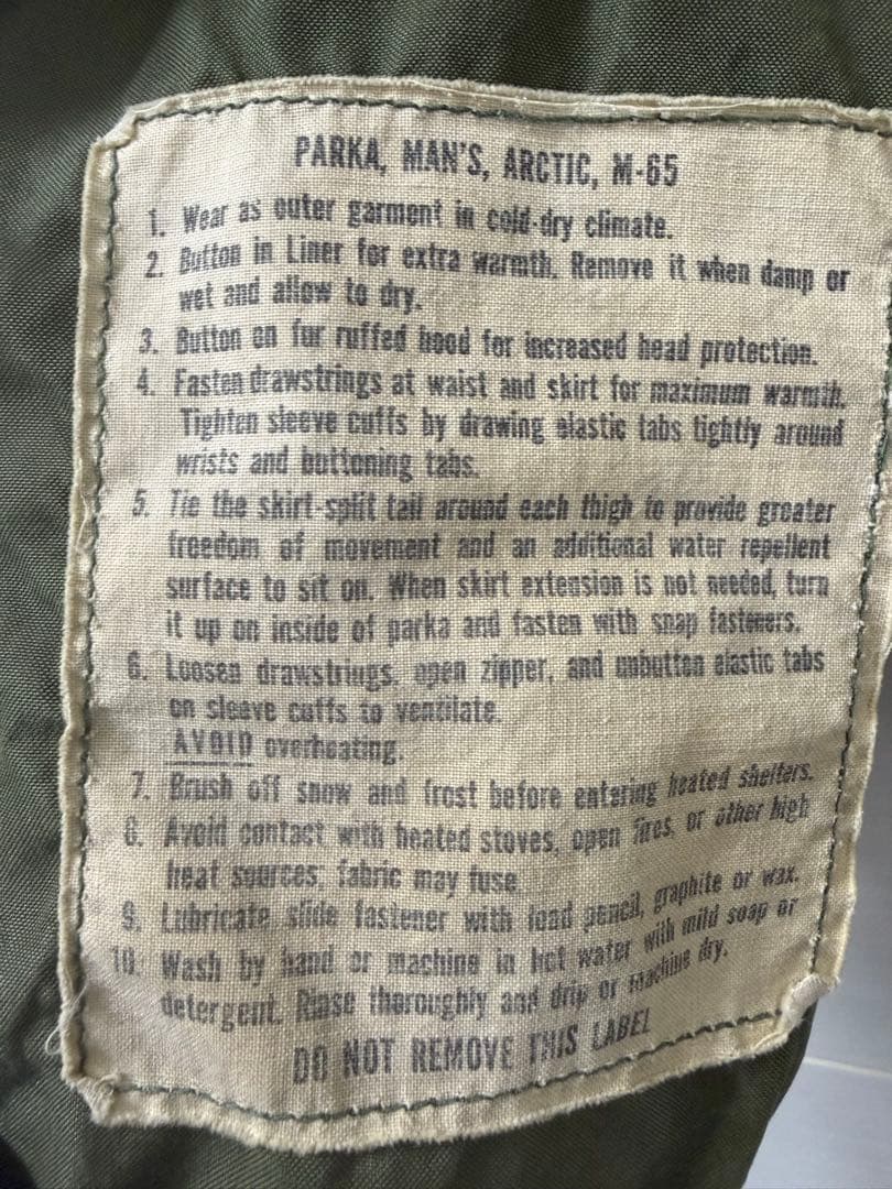 60s初期実物M-65 MAXジップ希少シェルM-R