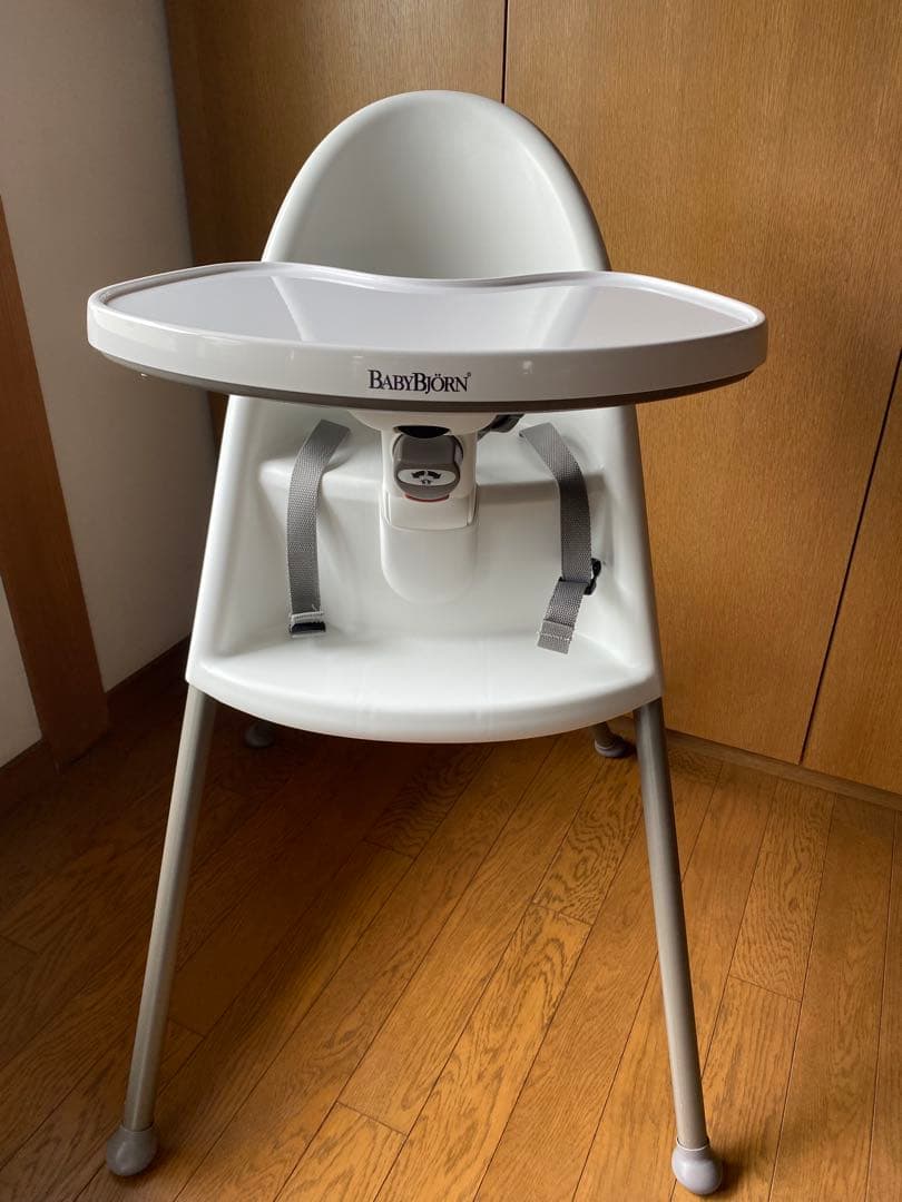 【希少/グレー脚】【美品】ベビービョルン ハイチェア ハーネス付き