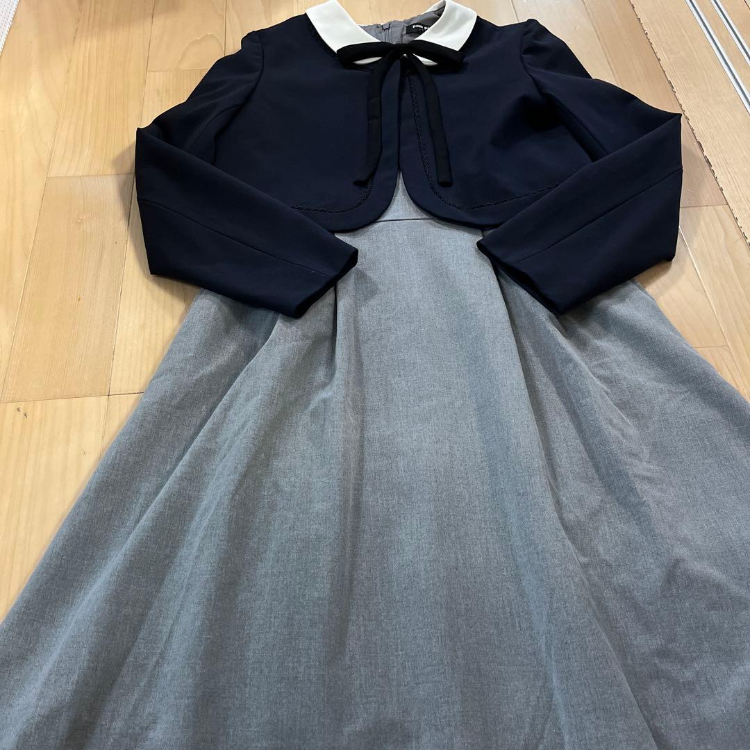 ポンポネットジュニア　フォーマル　ジャケット　ワンピース　リボン　3点