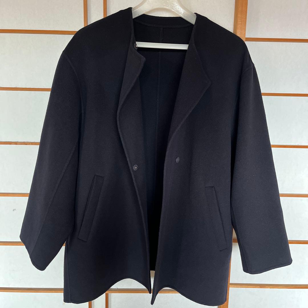 イエナSLOBE IENA ハミルトンショートコート ノーカラーコート